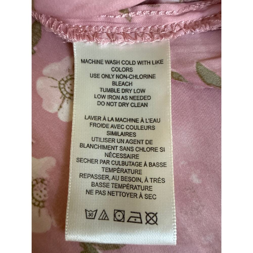 Free People Analise printed midi skirt floral buttons Size 4 Boho Indie Silky - Picture 5 of 6